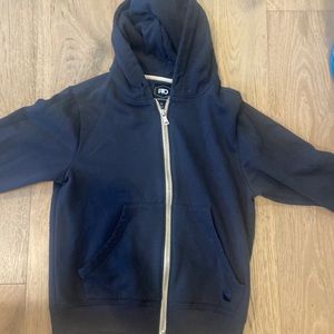 navy blue zip up